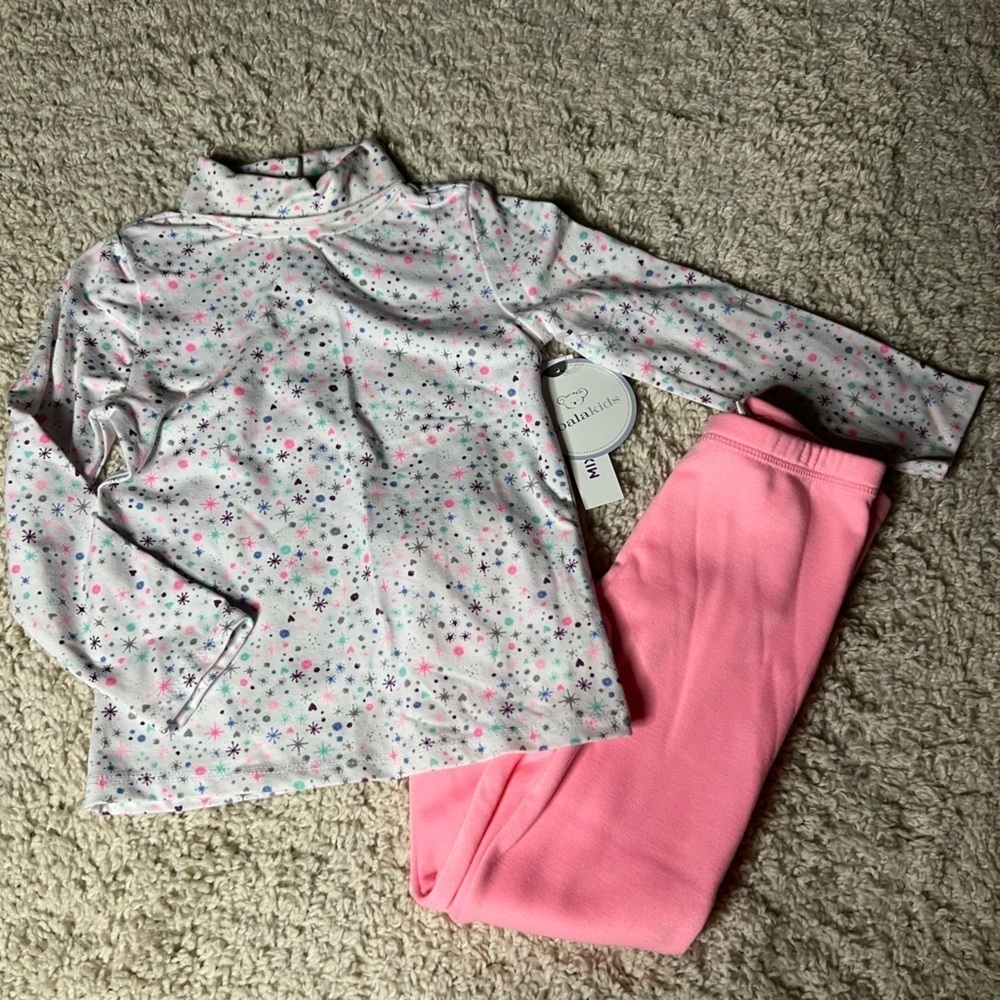 Size 4T Koala Kids Turtle Neck + Fleece Pants Set NWT